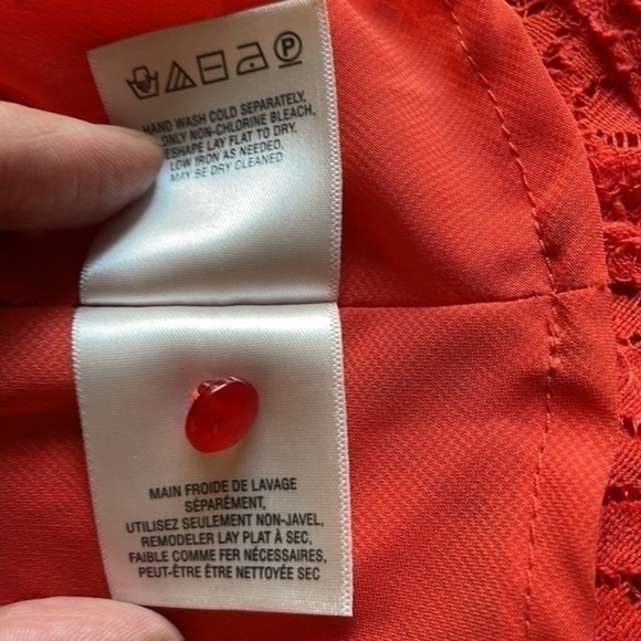 Moulinette Souers Anthropologie lace side zip peplum top size 2 - Picture 14 of 15